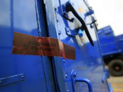 Vehículos de uso militar para el lanzamiento de misiles fueron encontrados el 1 de agosto de 2013, en el puerto de Manzanillo. ARCHIVO /