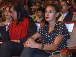 Espinosa realiza estas actividades tras volver del Mundial de Natación en Barcelona. NTX /