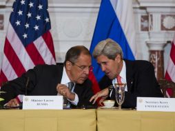 Kerry y Lavrov acordaron dar un nuevo impulso a sus esfuerzos por convocar una conferencia en Ginebra en favor de la paz en Siria. EFE /