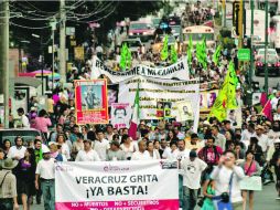 Familiares de personas de las que se desconoce su paradero realizan manifestaciones para exigir respuestas a las autoridades. NTX /