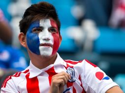 La afición chiva se hace presente en el estadio Azul. MEXSPORT /