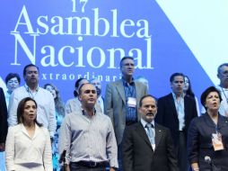 Gustavo Madero asegura que las personas que se manifestaron contra los nuevos estatutos ''eran minoría''. SUN /