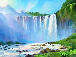 Salto de Eyipantla, una imponente cascada blanquecina que deleita a los sentidos mucho antes de llegar a su encuentro. ESPECIAL /