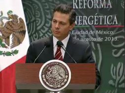 El Presidente Enrique Peña Nieto presentó su propuesta de Reforma Energética. ESPECIAL /