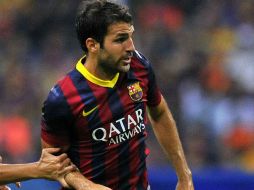Cesc Fàbregas no ha podido entrenar al parejo de sus compañeros debido a un esguince en el tobillo derecho. ARCHIVO /