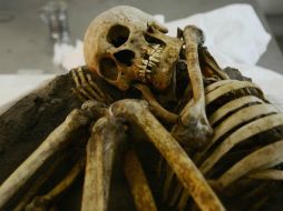 La osamenta que perteneció a un hombre de las Culturas de Occidente, regresará al Museo Regional de Michoacán en los próximos meses. SUN /