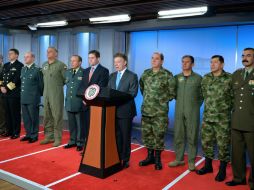 Juan Manuel Santos, presidente de Colombia anunció los cambios desde la sede presidencial de ese país. ESPECIAL /