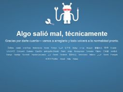 La red social Twitter ha presentado fallas al momento en que los usuarios inician su sesión. ESPECIAL /