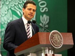 El Presidente Peña Nieto, durante la Presentación de la Estrategia Integral de Suministro de Gas Natural. ESPECIAL /