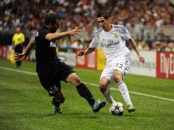 Ángel Di María fue aconsejado por Cristiano Ronaldo y se quedará en el Real Madrid. EFE /