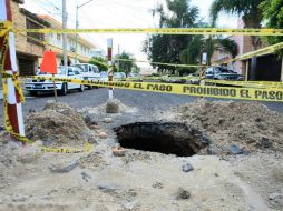 El organismo ha invertido al menos 35 millones de pesos en dos años para dar solución a socavones.  /