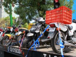 Tras incremento de robos, Movilidad ha implementado un operativo para consignar motocicletas sin licencia. ARCHIVO /