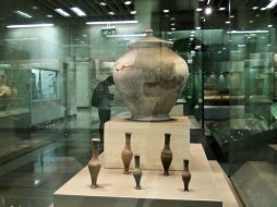 El metro de Atenas exhibe también, en casi todas las estaciones obras de artistas contemporáneos griegos. EFE /