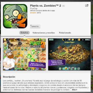 Listo, Plantas contra Zombies 2 para iOS
