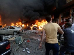 enos 20 personas murieron y 200 resultaron heridas en un atentado perpetrado con un coche bomba en un barrio del sur de Beirut. AP /