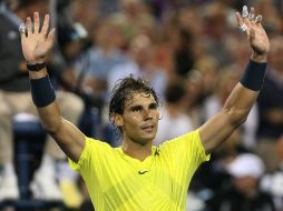 Rafael Nadal mantuvo la racha triunfal al vencer por 6-2, 5-7 y 6-2 al búlgaro Grigor Dimitrov en la tercera ronda del torneo. EFE /