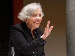 La escritora Elena Poniatowska presentó este jueves en la Casa de Cultura de Puebla el libro Sansimonsi. NTX /