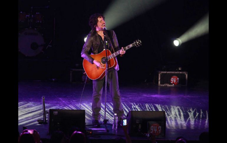 El cantante se mostró muy agradecido con el éxito que se vivió en el concierto. SUN /
