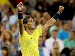 Rafael Nadal celebra el triunfo sobre Federer. AFP /