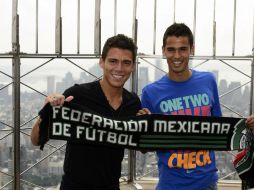 Hector Moreno (I) se reintegró hace días al Espanyol, listo para la Liga de España. ARCHIVO /