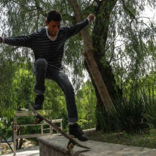 Skatos piden protecciones de metal en jardineras de Chapultepec