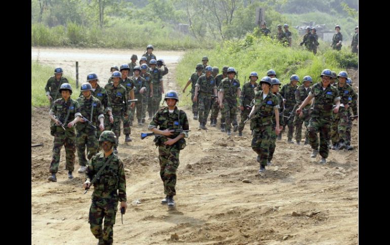 Se espera que ensayen maniobras de defensa ante posibles provocaciones de Corea del Norte. ARCHIVO /