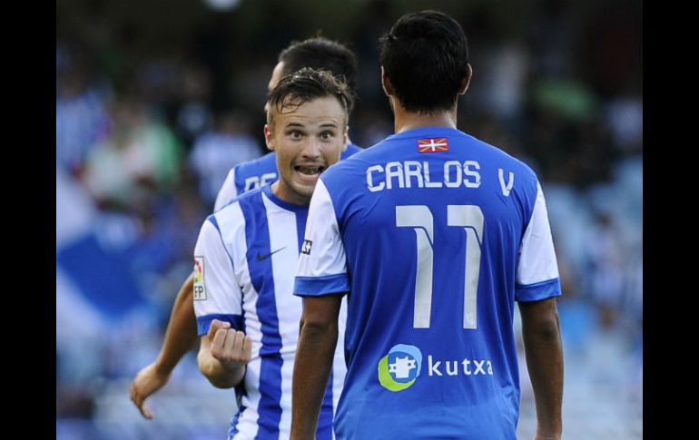 Los txuri urdin están motivados e intentarán meterse entre los mejores 32 clubes europeos. AFP /