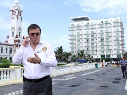 Marcelo Ebrard busca ser el nuevo presidente nacional del partido del sol azteca. SUN /