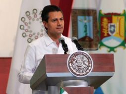 Enrique Peña Nieto durante la Reunión Ordinaria de la Conago en Mazatlán. SUN /