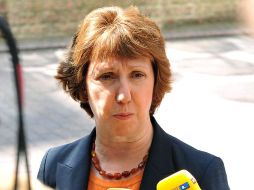 Catherine Ashton, jefa de la diplomacia de la UE, anunció la resolución del bloque con el que se busca frenar la violencia. AFP /