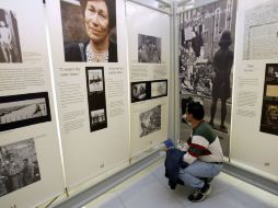 La exposición está basada en el famoso diario y cuenta con 34 paneles a través de los cuales se recrea la historia de Ana Frank. ARCHIVO /