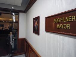 Filner vació su oficina la noche del miércoles, ocho meses después de ocupar el cargo. AP /