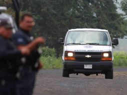 Autoridades resguardan el sitio del hallazgo. NTX /