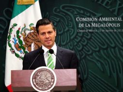 Peña Nieto anunció el establecimiento de la Comisión Ambiental de la Megalópolis. SUN /