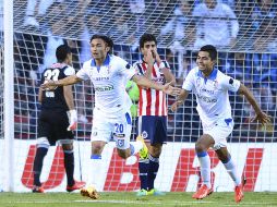 Apodí festeja el primer gol del partido luego de conectar un buen remate de cabeza. MEXSPORT /
