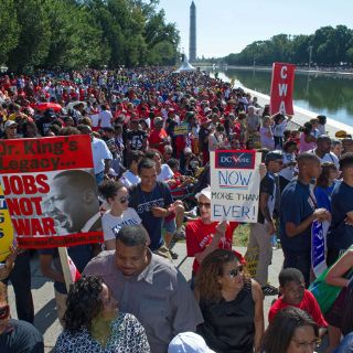 Se congregan por 50 aniversario de marcha de Martin Luther King