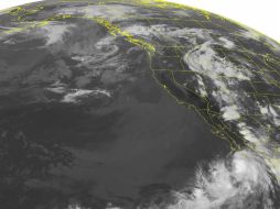 Vista satelital de la tormenta ''Ivo'' y las zonas que afectará. AP /