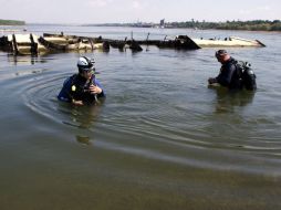 Una expedición logró ubicar un buque-hospital y otras tres embarcaciones hundidas. EFE /
