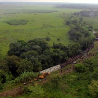 El tren 'La Bestia' se descarrila en Tabasco