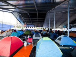 La extensión del plantón se reduce algunos metros en comparación con días anteriores. ARCHIVO /
