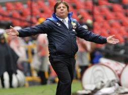 El técnico del América desconoce cualquier situación en torno a un cambio de día del partido. EFE /