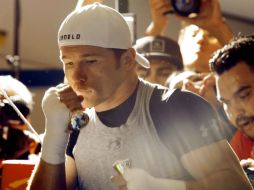 Saúl se deja ver en su mejor forma rumbo a su pelea más complicada. AFP /