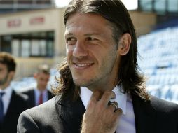 Martín Demichelis había llegado al Atlético de Madrid en julio. EFE /