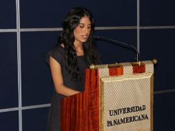 María José Ahumada comunicó sus planes tendientes a la materialización de las empresas ideadas por jóvenes universitarios. ESPECIAL /