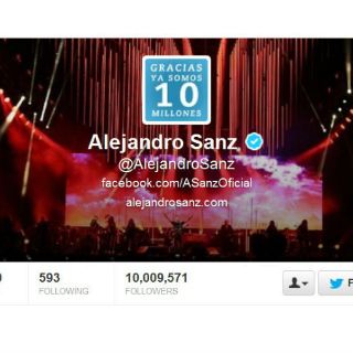 Alejandro Sanz, el español más seguido en Twitter