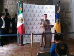 Aristóteles Sandoval Díaz, antes de encabezar la ceremonia.  /