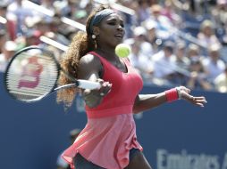 La campeona defensora del US Open no le toma importancia al clima de Nueva York y se prepara para ganar su sexta corona. EFE /