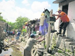 Arroyo Seco.El Ayuntamiento de Tlajomulco calcula que hasta ayer ha demolido más de la mitad de las fincas. EL INFORMADOR /