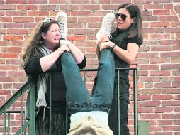 Pura química. Melissa y Sandra tuvieron oportunidad de improvisar en el set de filmación, lo que brindó naturalidad a sus personajes. ESPECIAL /