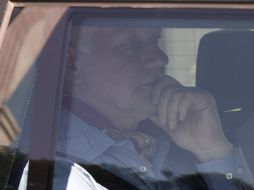 El jefe del equipo de inspectores de las Naciones Unidas, el Profesor Ake Sellstrom, a la salida del hotel donde se aloja. EFE /